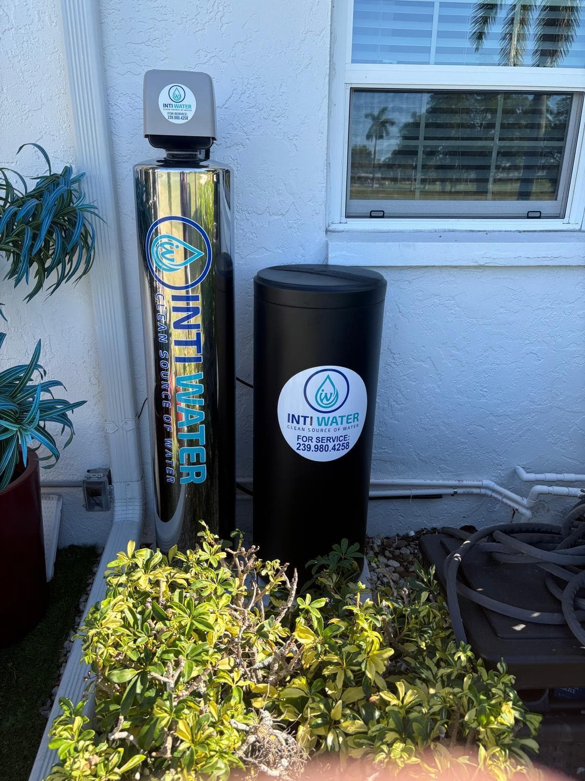 Under-sink reverse osmosis system installed at a Naples residence